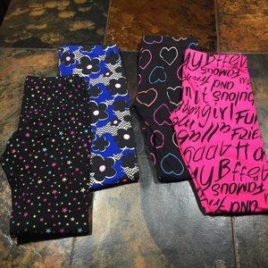 4 prs of total girl L leggings